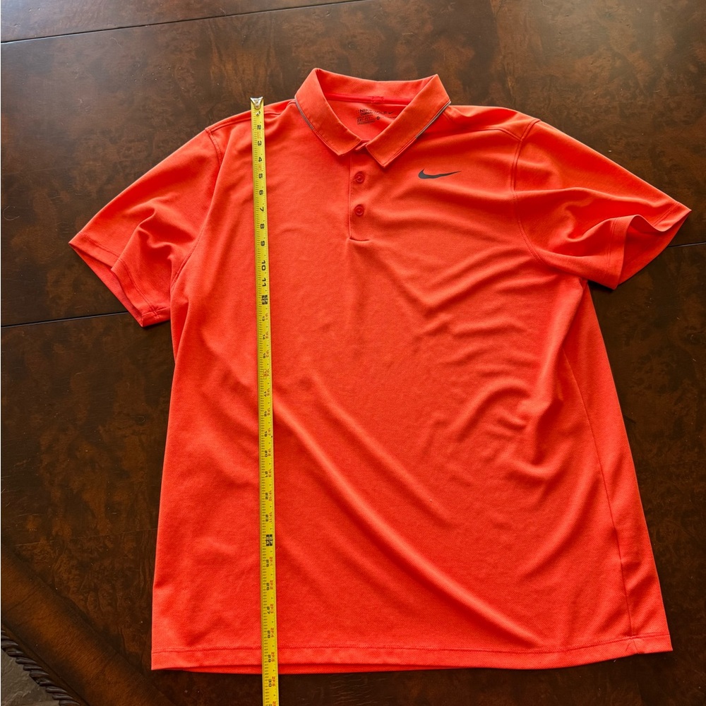 Nike Men's Bright Orange Polo Shirt XL